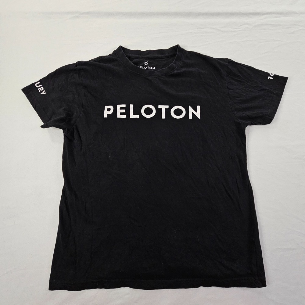 Peloton Black Short Sleeve Cotton T-Shirt Adult XS‎